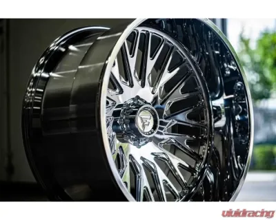 Fittipladi Truck Forged FTF500 Wheel 24x14 6x5.5 -76 Left Directional Polished - FTF500-24146139N76P-L