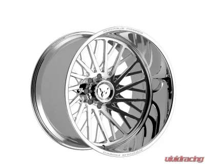 Fittipladi Truck Forged FTF501 Wheel 24x14 5x127 | 5x5 -76 Left Directional Polished - FTF501-24145127N76P-L
