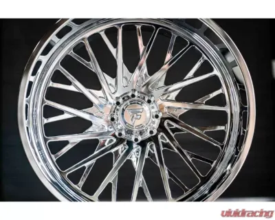 Fittipladi Truck Forged FTF501 Wheel 24x14 5x127 | 5x5 -76 Right Directional Polished - FTF501-24145127N76P-R