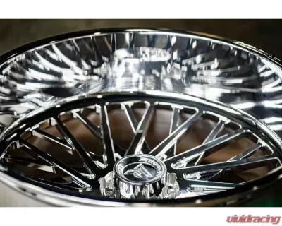 Fittipladi Truck Forged FTF501 Wheel 24x14 8x170 -76 Left Directional Polished - FTF501-24148170N76P-L