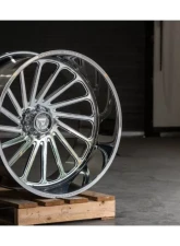 Fittipladi Truck Forged FTF503 Wheel 24x14 5x127 | 5x5 -76 Left Directional Polished                                     - FTF503-24145127N76P-L - Image 8