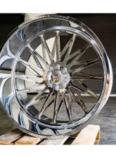 Fittipladi Truck Forged FTF506 Wheel 24x14 6x5.5 -76 Left Directional Polished                                     - FTF506-24146139N76P-L - Image 4