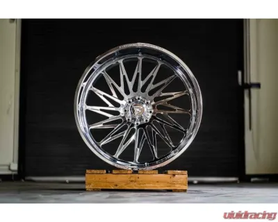 Fittipladi Truck Forged FTF506 Wheel 24x14 6x5.5 -76 Left Directional Polished - FTF506-24146139N76P-L