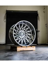 Fittipladi Truck Forged FTF506 Wheel 24x14 8x6.50 -76 Left Directional Polished                                     - FTF506-24148165N76P-L - Image 5