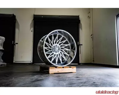 Fittipladi Truck Forged FTF506 Wheel 24x14 8x6.50 -76 Left Directional Polished - FTF506-24148165N76P-L