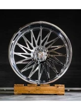 Fittipladi Truck Forged FTF506 Wheel 24x14 8x6.50 -76 Left Directional Polished                                     - FTF506-24148165N76P-L - Image 6