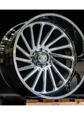 Fittipladi Truck Forged FTF507 Wheel 24x14 8x6.50 -76 Left Directional Polished                                     - FTF507-24148165N76P-L - Image 7