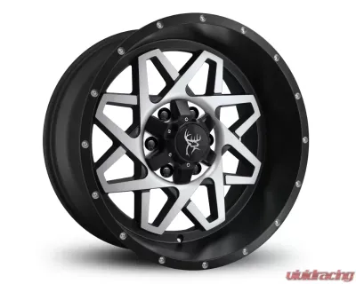 Buck Commander Wheels Gridlock Wheel 20x10 6x135|6x139.7 -25mm Satin Black Machined Face - GL4201066-25SBM