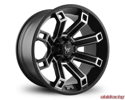 Buck Commander Wheels Hollow Point Wheel 20x10 6x135|6x139.7 -35mm Satin Black Machined Face - HP4201066-35SBM