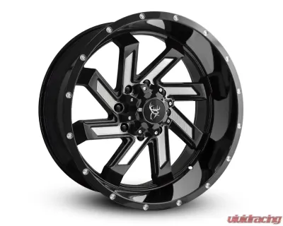 Buck Commander Wheels SAW Wheel 22x10 8x180 -10mm Gloss Black Milled Face - SA4221080-10MF
