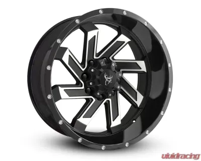 Buck Commander Wheels SAW Wheel 22x10 8x180 -10mm Gloss Black Milled Face - SA4221080-10SBM