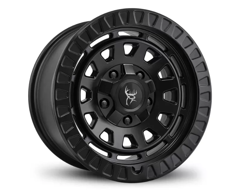 Buck Commander Wheels Venture Wheel 17x9 5x114.3|5x127 -12mm All Satin Black - VE4179054-12ASB