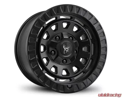 Buck Commander Wheels Venture Wheel 17x9 5x114.3|5x127 -12mm All Satin Black - VE4179054-12ASB