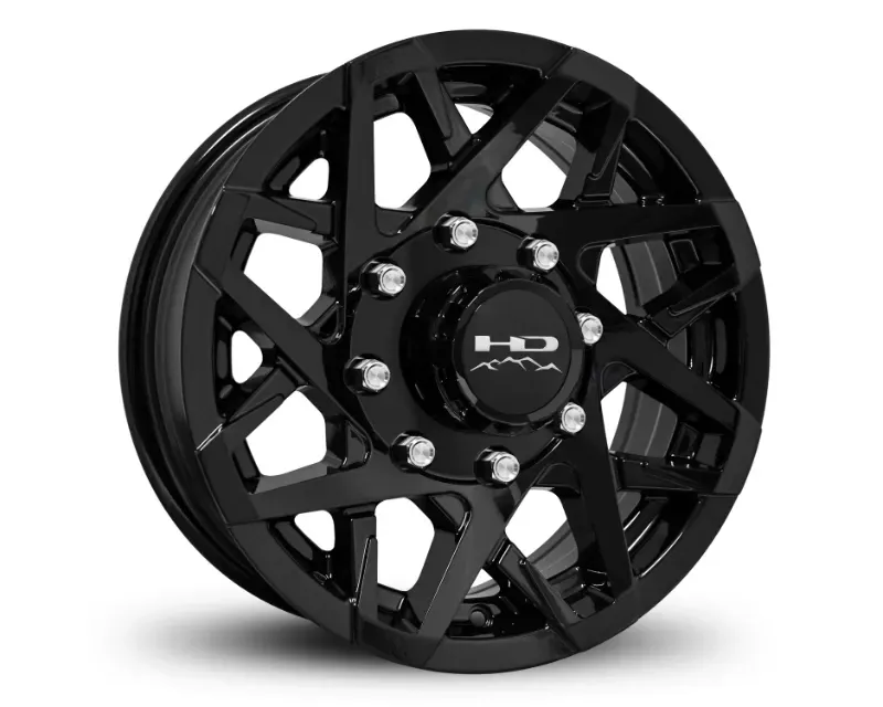 HD Trailer Wheels Canyon Wheel 16x6 8x165 0mm All Gloss Black - CY1660820AGB