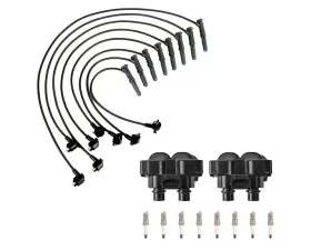 Aceon Set of 2 Ignition Coil with Spark Plug & Wire Set Ford | Lincoln | Mazda | Mercury 1991-2001