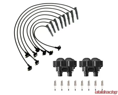 Aceon Set of 2 Ignition Coil with Spark Plug & Wire Set Ford | Lincoln | Mazda | Mercury 1991-2001 - 7805-1121-B2