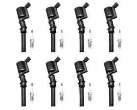 Aceon Set of 8 Ignition Coil with Spark Plug Ford | Lincoln | Mercury 1998-2011