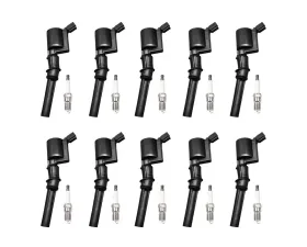 Aceon Set of 10 Ignition Coil with Spark Plug Audi | DeLorean | Ford | Jaguar | Lincoln | Mercury | Panoz | Renault 1981-2014