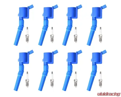 Aceon Set of 8 Blue Performance Plus Ignition Coil with Spark Plug Ford | Lincoln | Mercury 1998-2011 - 7805-1151H-B6