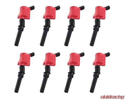 Aceon Set of 8 Red Aceon Sport Ignition Coil Ford | Lincoln | Mercury 1997-2019 - 7805-1151J-08