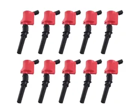 Aceon Set of 10 Red Aceon Sport Ignition Coil Ford | Lincoln | Mercury 1997-2019
