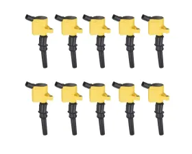 Aceon Set of 10 Yellow Heavy Duty Ignition Coil Ford | Lincoln | Mercury 1997-2019