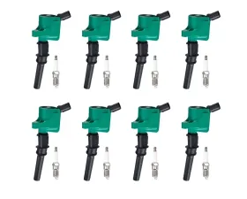 Aceon Set of 8 Green Performance Ignition Coil with Spark Plug Ford | Lincoln | Mercury 1998-2011