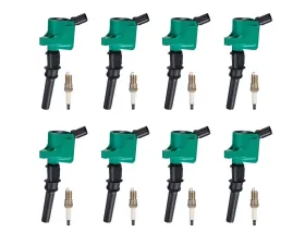 Aceon Set of 8 Green Performance Ignition Coil with Spark Plug Ford | Lincoln | Mercury 1997-2019