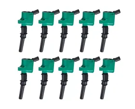 Aceon Set of 10 Green Performance Ignition Coil Ford | Lincoln | Mercury 1997-2019