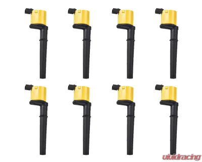 Aceon Set of 8 Yellow Heavy Duty Ignition Coil Avanti | Ford | Lincoln | Mercury | Panoz | Qvale 1997-2014 - 7805-1153K-08