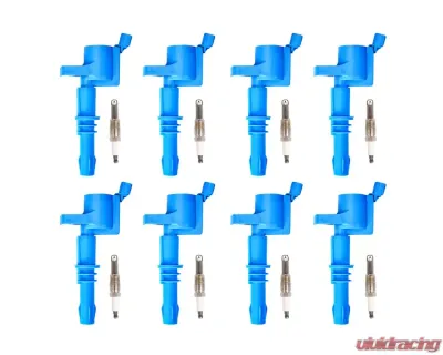 Aceon Set of 8 Blue Ignition Coil with Spark Plug Ford | Lincoln 2004-2008 - 7805-1154H-B1
