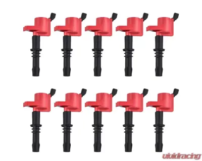 Aceon Set of 10 Red Aceon Sport Ignition Coil Avanti | Ford | Lincoln | Mercury | Panoz | Qvale 1997-2014 - 7805-1154J-10