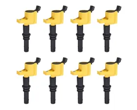 Aceon Set of 8 Yellow Ignition Coil Avanti | Ford | Lincoln | Mercury | Panoz | Qvale 1997-2014