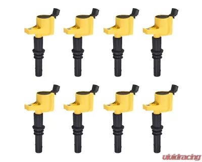 Aceon Set of 8 Yellow Ignition Coil Avanti | Ford | Lincoln | Mercury | Panoz | Qvale 1997-2014 - 7805-1154K-08