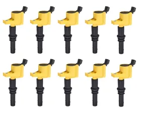 Aceon Set of 10 Yellow Heavy Duty Ignition Coil Avanti | Ford | Lincoln | Mercury | Panoz | Qvale 1997-2014
