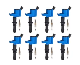 Aceon Set of 8 Blue A-Style Ignition Coil with Spark Plug Ford | Lincoln 2004-2008