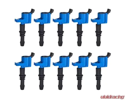 Aceon Set of 10 Blue A-Style Ignition Coil Avanti | Ford | Lincoln | Mercury | Panoz | Qvale 1997-2014 - 7805-1154M-10