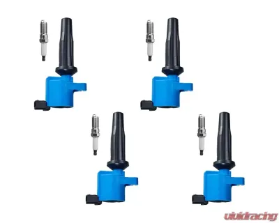 Aceon Set of 4 Blue Performance Plus Ignition Coil with Spark Plug Ford | Lincoln | Mercury 2009-2021 - 7805-1155H-B1