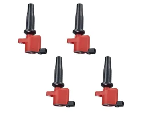 Aceon Set of 4 Red Aceon Sport Ignition Coil Ford | Lincoln | Mazda | Mercury 2003-2021