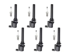 Aceon Set of 6 Ignition Coil with Spark Plug Ford | Mazda | Mercury 3.0L 1999-2011