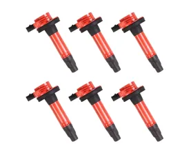 Aceon Set of 6 Red Aceon Sport Ignition Coil Ford | Lincoln | Mazda | Mercury 2007-2018