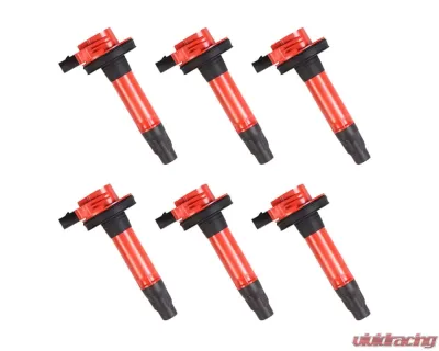 Aceon Set of 6 Red Aceon Sport Ignition Coil Ford | Lincoln | Mazda | Mercury 2007-2018 - 7805-1160J-06