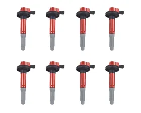 Aceon Set of 8 Red Aceon Sport Ignition Coil Ford F-150 | Lobo | Mustang 2011-2020