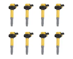 Aceon Set of 8 Yellow Heavy Duty Ignition Coil Ford F-150 | Lobo | Mustang 2011-2020