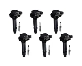 Aceon Set of 6 Ignition Coil with Spark Plug Ford Flex | Taurus SHO | Lincoln MKS | MKT 3.5L 2010-2013