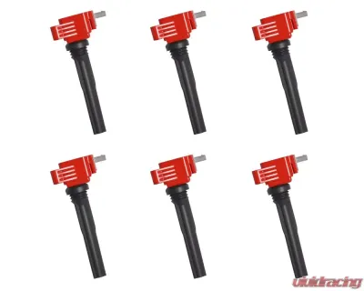 Aceon Set of 6 Red Aceon Sport Ignition Coil Ford F-150 | Expedition | GT | Lincoln Navigator 2017-2021 - 7805-1176J-06