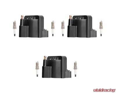 Aceon Set of 3 Ignition Coil with Spark Plug Buick | Cadillac | Chevrolet | GMC | Oldsmobile | Pontiac 1986-2003 - 7805-1201-B1