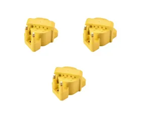 Aceon Set of 3 Yellow Heavy Duty Ignition Coil Buick | Cadillac | Chevrolet | Oldsmobile | Pontiac 1986-2009