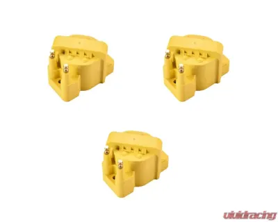 Aceon Set of 3 Yellow Heavy Duty Ignition Coil Buick | Cadillac | Chevrolet | Oldsmobile | Pontiac 1986-2009 - 7805-1201K-03