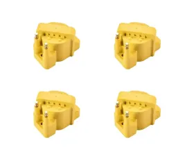 Aceon Set of 4 Yellow Heavy Duty Ignition Coil Buick | Cadillac | Chevrolet | Oldsmobile | Pontiac 1986-2009